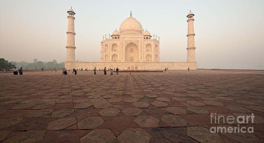 Taj Mahal at Dawn Photograph by Mike Reid