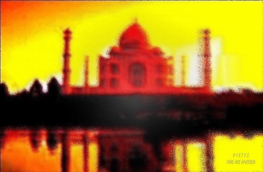 Taj Mahal Digital Art by Piety Dsilva