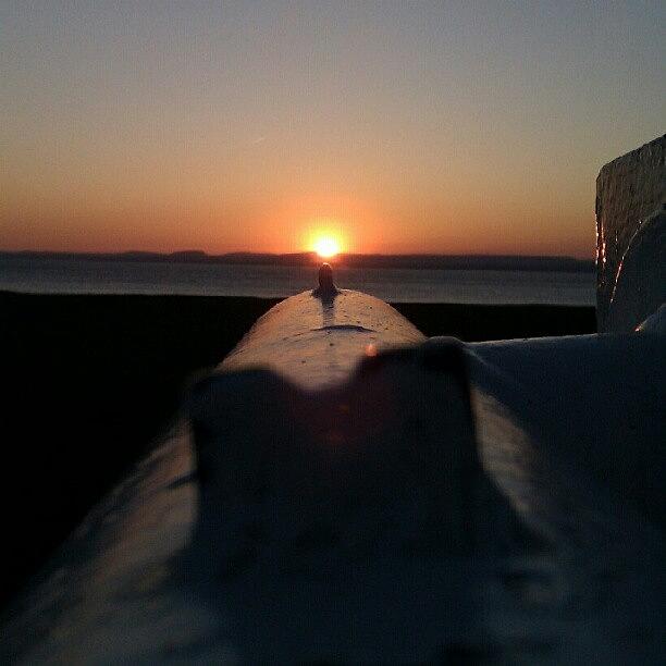 Sunset Photograph - #takeaim #fire #gun #sight #telescope by Kevin Zoller