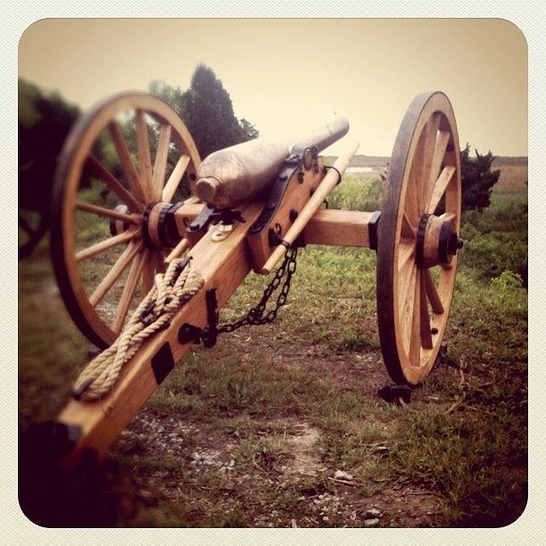 Vintage Photograph - Taking Aim On Sumter. 150th by Chris Morgan Vintage Photograph - Taking Aim On Sumter. 150th by Chris Morgan