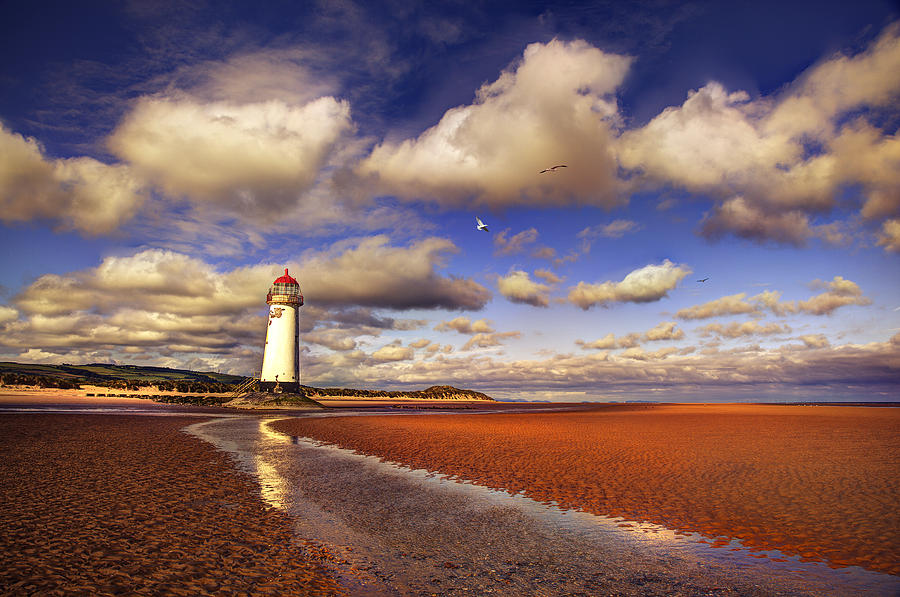 Lighthouse Photograph - Talacre Lighthouse by Mal Bray