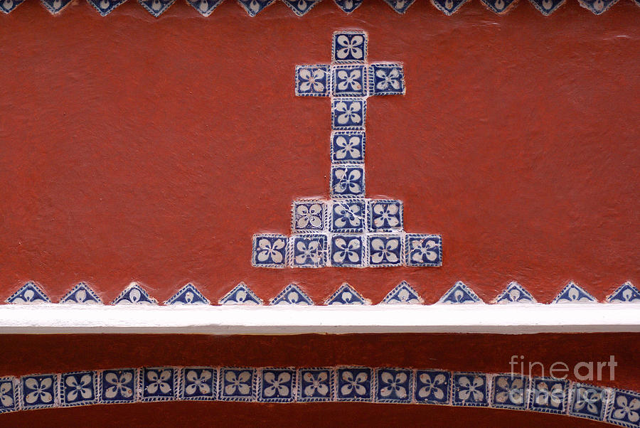 TALAVERA CROSS Puebla Mexico Photograph by John  Mitchell