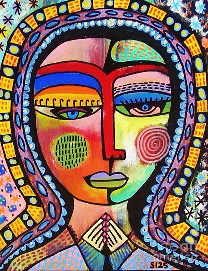 -talavera Virgin Of Guadalupe Enlightenment Painting By Sandra Silberzweig