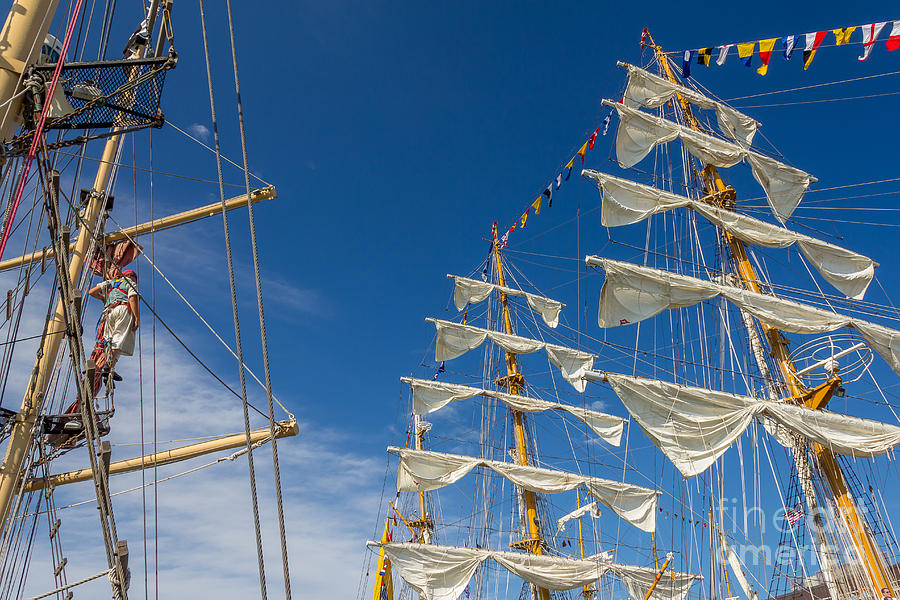 Tall Ship Masts Photograph by Susan Cole Kelly