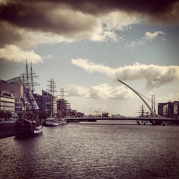 Holiday Photograph - Tall Ships In Dublin by Magda Nowacka