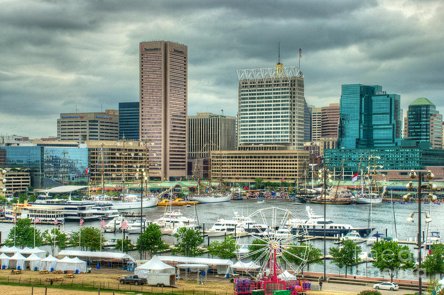 Tall Ships in the Inner Harbor Photograph by Mark Dodd