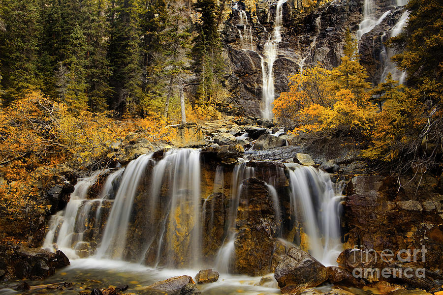 Jasper National Park Photograph - Tangle Falls, Jasper National Park by Keith Kapple
