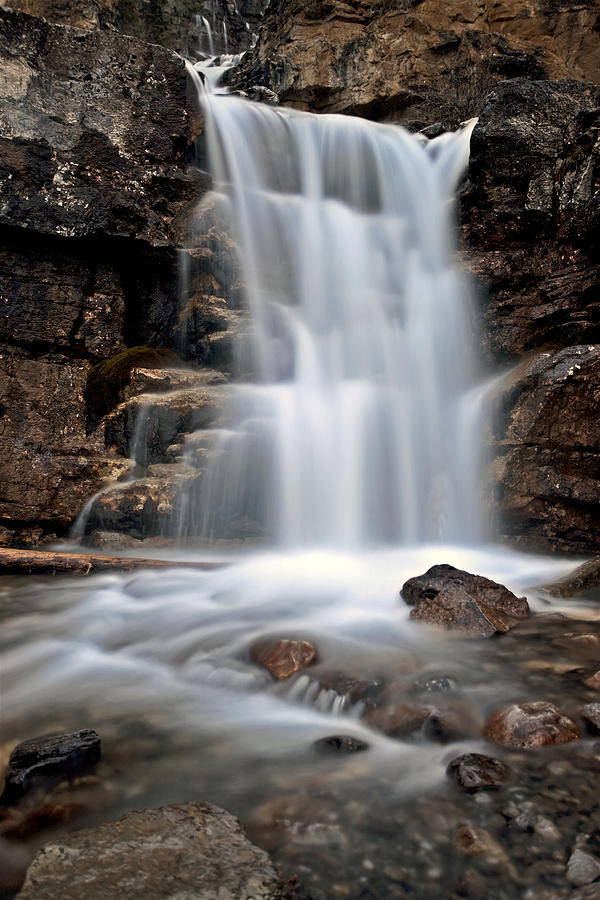 Banff National Park Digital Art - Tangle Waterfall Alberta Canada by Mark Duffy