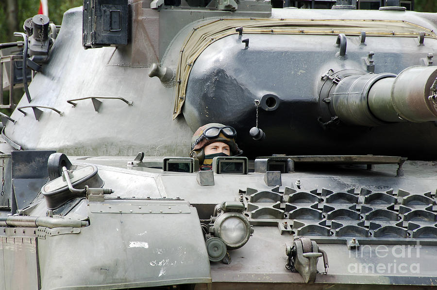 Tank Driver Of A Belgian Leopard 1a5 Photograph by Luc De Jaeger