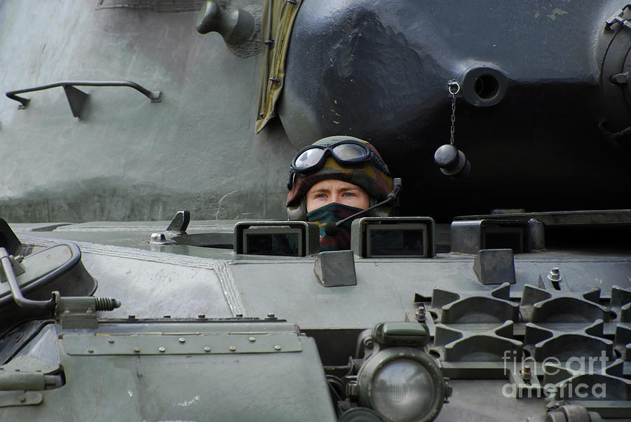 Tank Driver Of A Leopard 1a5 Mbt Photograph by Luc De Jaeger
