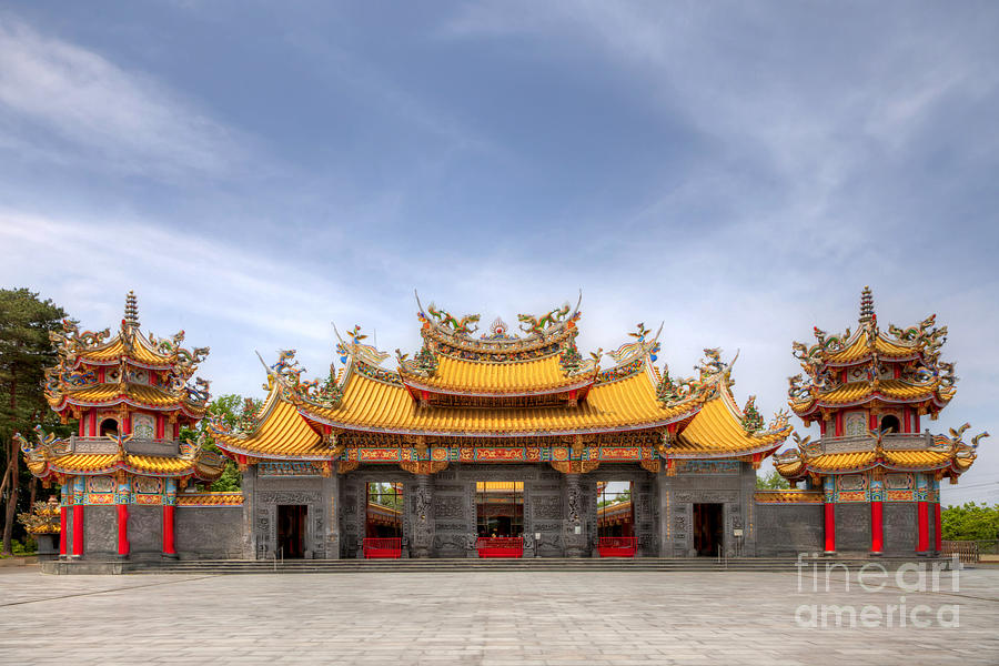 Architecture Photograph - Taoist Temple 4 by Tad Kanazaki