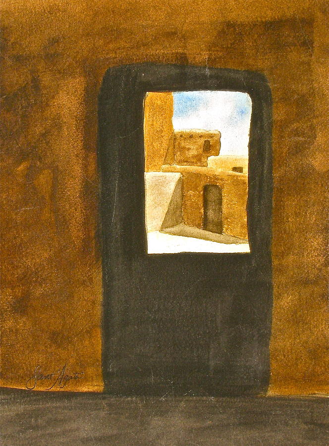 Taos Passage Painting by Frank SantAgata