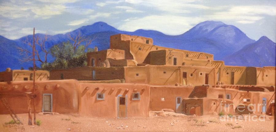 Taos Pueblo Painting