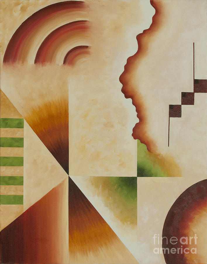 Taos Series- Architectural Journey I Painting by Teri Atkins Brown