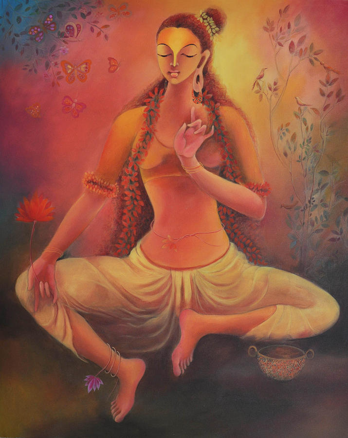 Buddha Painting - Tara - I by Manisha Raju Buddha Painting - Tara - I by Manisha Raju