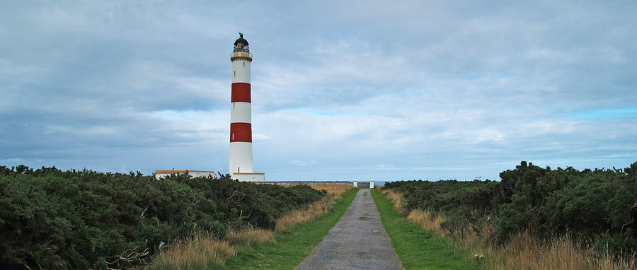 Lighthouse Photograph - Tarbat Ness Light by Steve Watson Lighthouse Photograph - Tarbat Ness Light by Steve Watson
