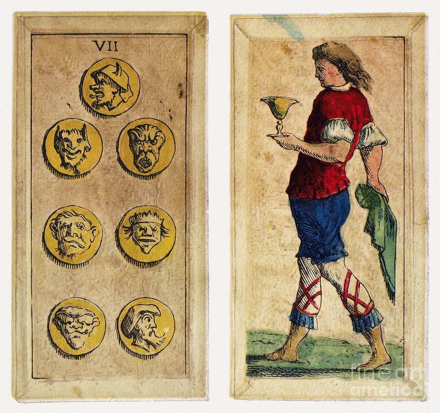 Tarot Cards, 1664 Photograph by Granger