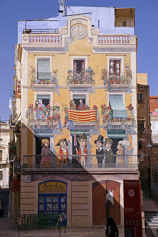 Tarragona mural Photograph by Rod Jones