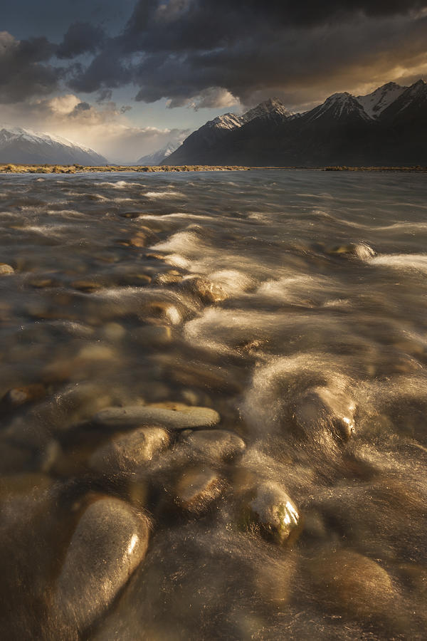 Tasman Valley River Flats At Dawn Mount Photograph by Colin Monteath