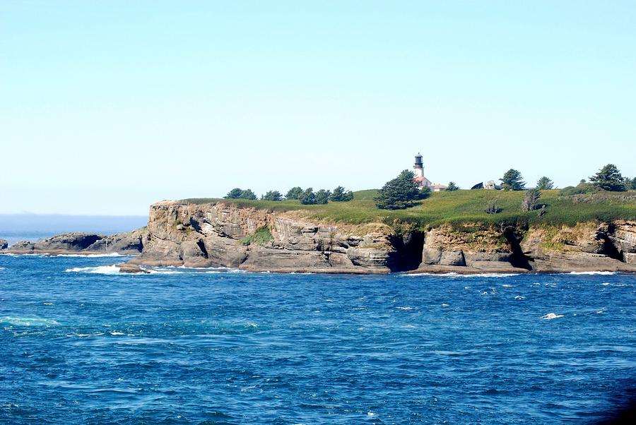 Tatoosh Island and Lighthouse Photograph by Wanda Jesfield