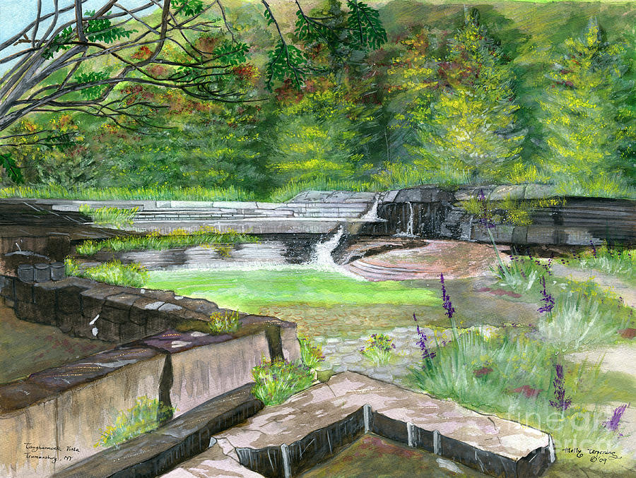 Taughannock Vista Ithaca New York Painting by Melly Terpening