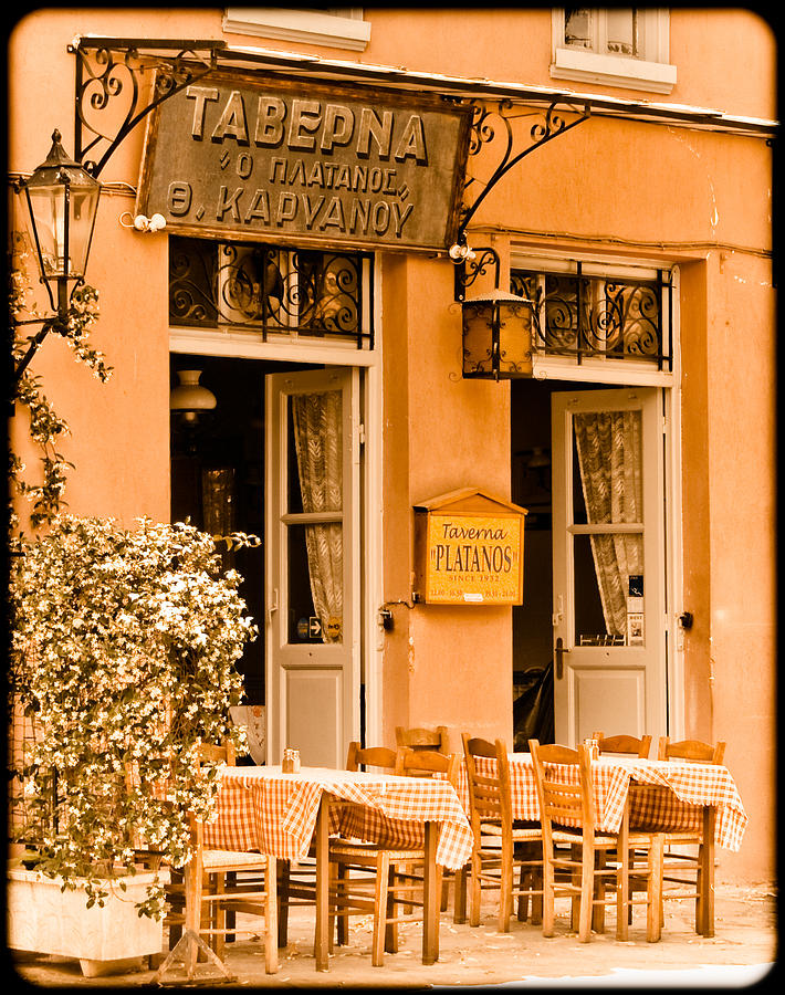 Athens, Greece - Taverna Photograph by Mark Forte