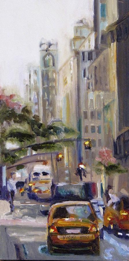 Taxi Painting by Vicki Ross