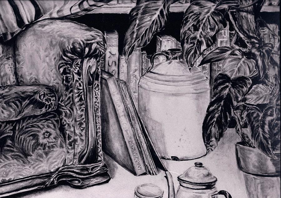 Tea for Two Drawing by Brian Sereda