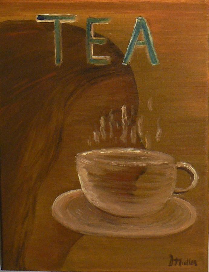 Tea Time Painting by Donna Muller