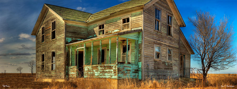 Teal House Photograph by Jay Bachmayer