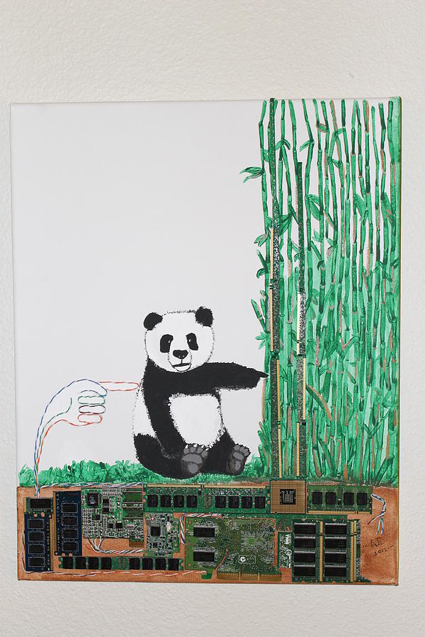 Paint Painting - Tech Panda by Alex Donaghue