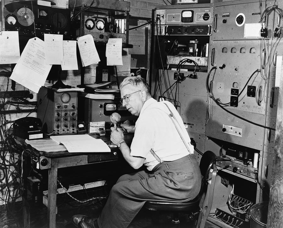 Ted Gempp, Operator Of The Radio Photograph by Everett - Fine Art America