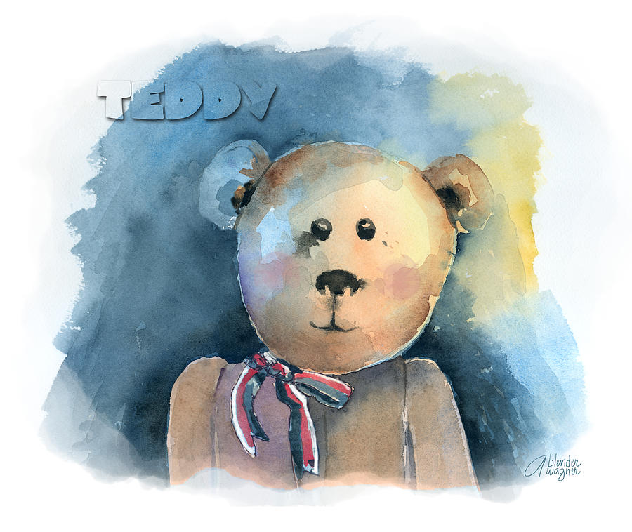 Teddy Painting by Arline Wagner