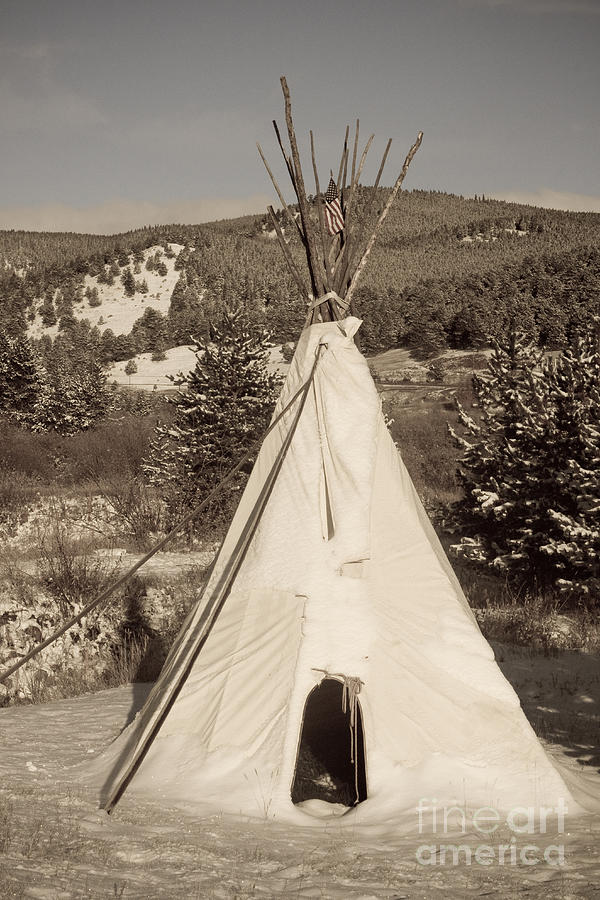 Teepee In The Snow Photograph By James Bo Insogna - Fine Art America