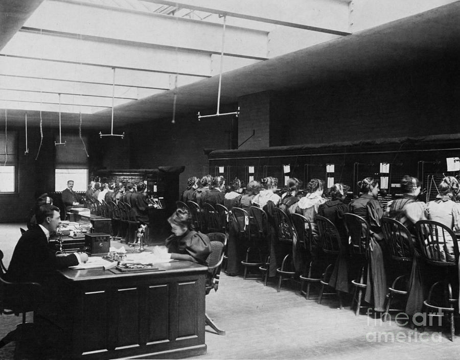 Telephone Exchange Photograph by Science Source