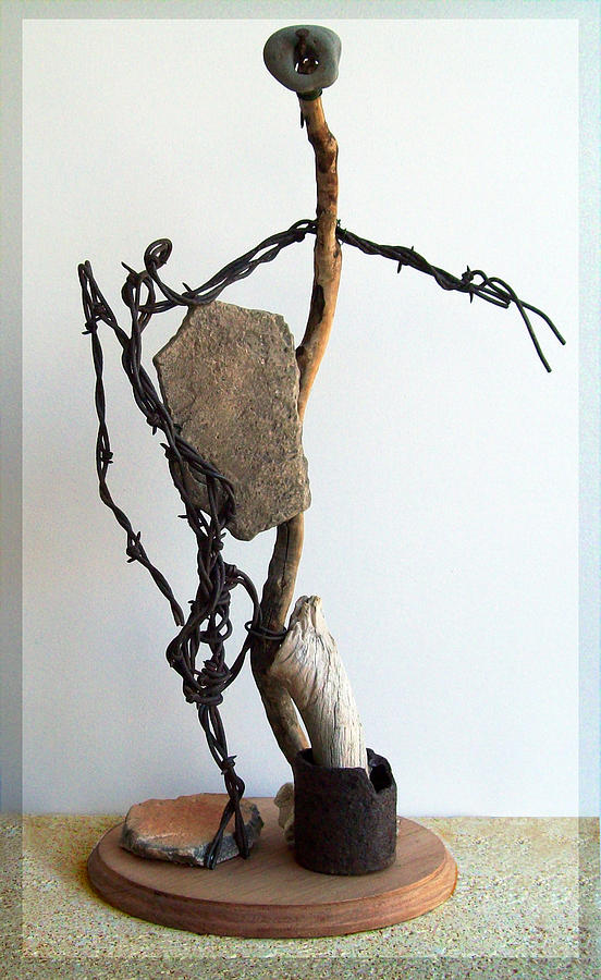 Found Objects Sculpture - Tell Me about It by Snake Jagger