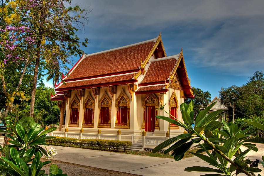 Architecture Photograph - Wat Khao Tao Temple by Adrian Evans
