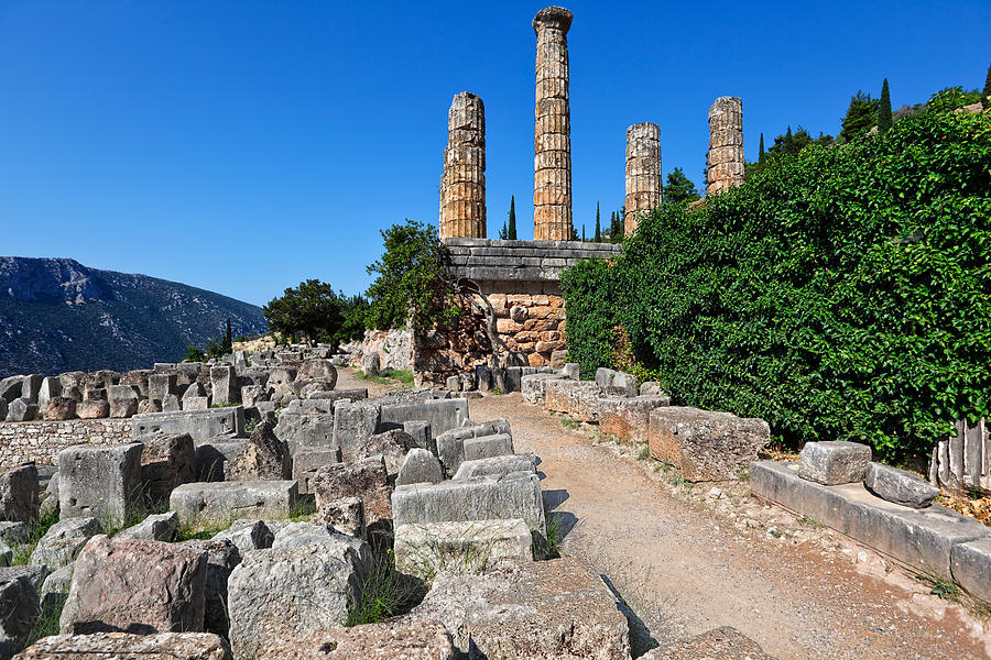 Temple of Apollo - Delphi Photograph by Constantinos Iliopoulos
