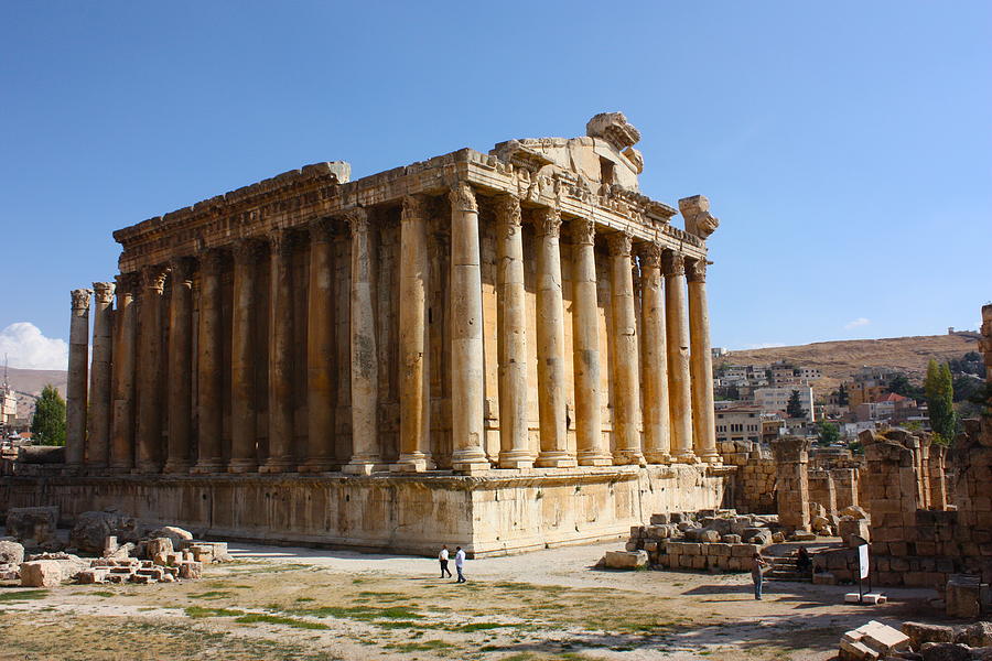 Temple of Bacchus Baalbek Photograph by Yvonne Ayoub
