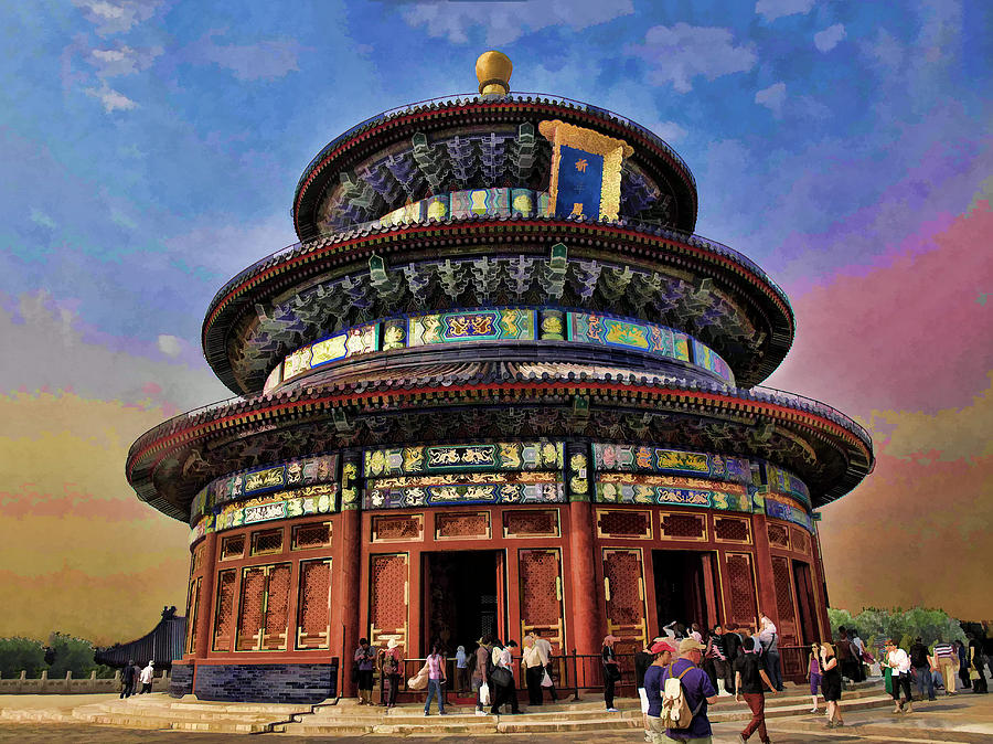 Temple of Heaven - Beijing China Photograph by Helaine Cummins