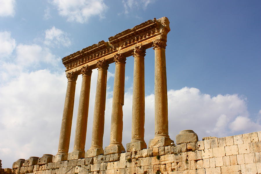 Temple of Jupiter Baalbek Photograph by Yvonne Ayoub