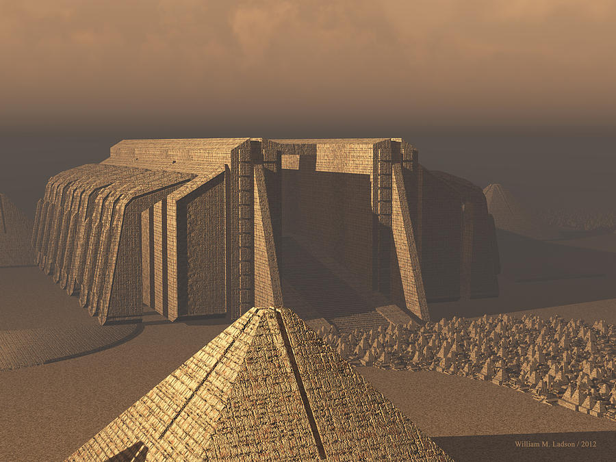 Temple of NeoEgypt Digital Art by William Ladson
