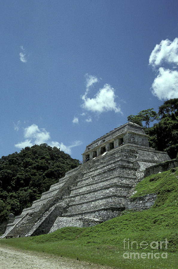 Temple of the Inscriptions Palenque Mexico Photograph by John  Mitchell