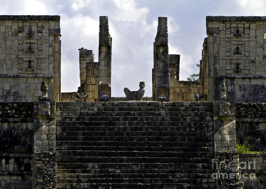 Mayan Photograph - Temple of the Warriors by Ken Frischkorn