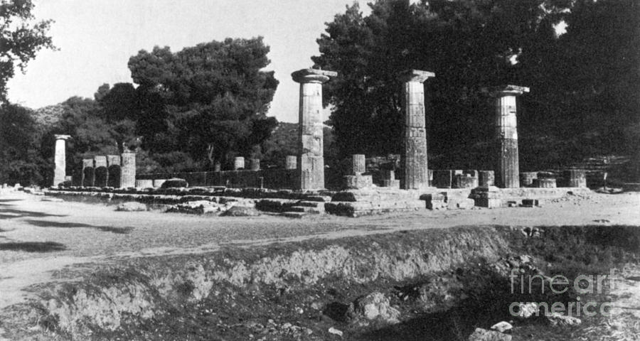 Temple Of Zeus, Olympia, Greece Photograph by Photo Researchers
