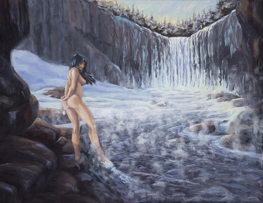 Temptation Of Ice Painting by Kurt Jacobson