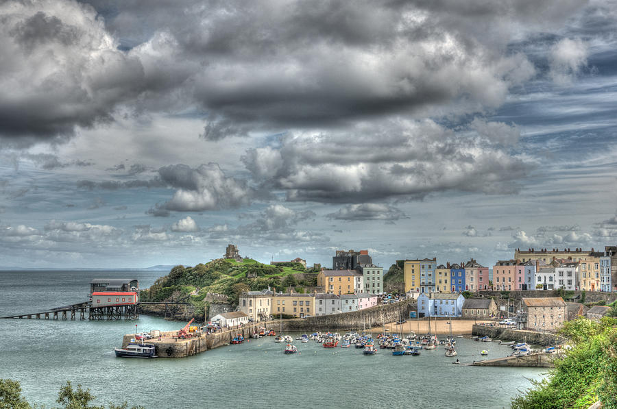 Tenby 5 Painterly Photograph by Steve Purnell