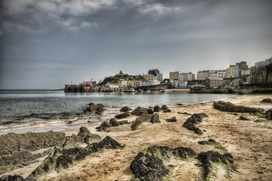 Boat Photograph - Tenby Harbour from North Beach 7 by Steve Purnell
