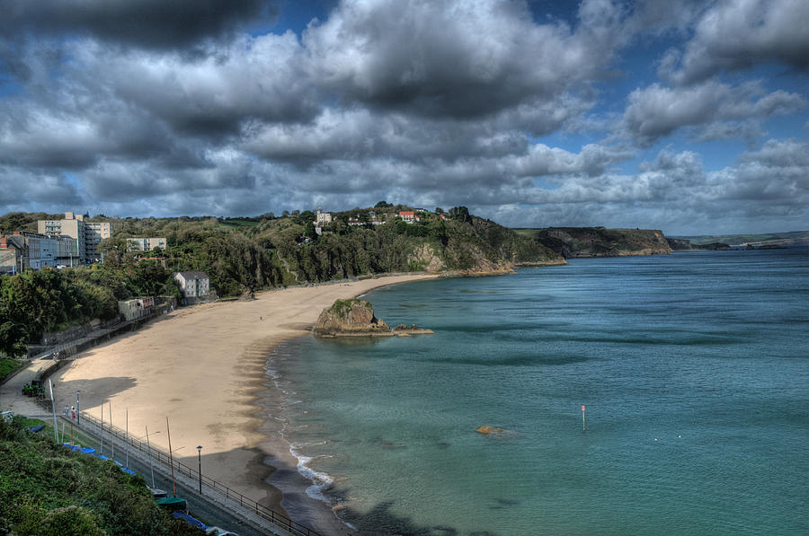 Tenby North Beach Pembrokeshire  Photograph by Steve Purnell