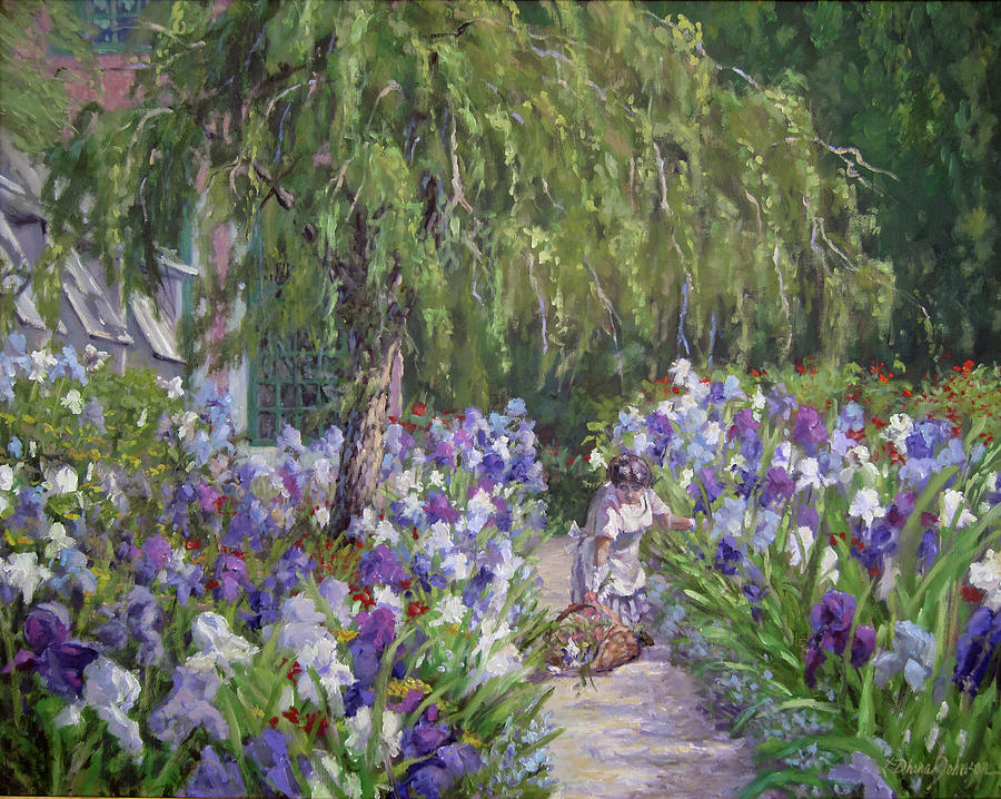 Tending the Masters Garden Painting by L Diane Johnson
